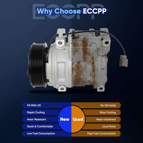 Image of ECCPP AC Compressor for Honda CR-V 2.4L 2002-2006 AC Compressor with Clutch