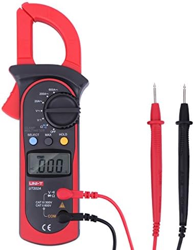 Uni-T UT202A Auto-Ranging AC DC 600 Amps Auto/Manual Range Digital Handheld Clamp Meter Multimeter Test Tool