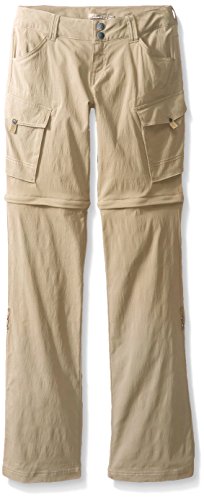 prAna Women's Sage Convertible Regular Inseam Pants, Dark Khaki, Size 10