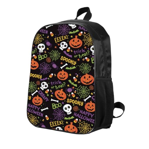 Halloween Pumpkin Backpack 17 Inch Large Capacity Casual Fashion Backpack2