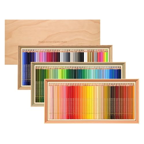 Holbein Artists Colored Pencil 30th Anniversary Wood Box Set - Set of 150 30th Anniversary Wood Box