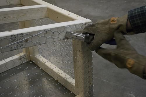 Image of YARDGARD 2 Inch Poultry Netting, Chicken Wire Fence, 20 Gauge Galvanized Steel, Rabbit Fencing, Bird Enclosures, Garden Protection and Plant Support, 36 Inches x 150 Feet