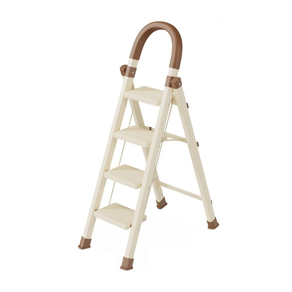 step ladder 4-Step Folding Step Ladder Lightweight Easy Movement Wide Steps No Wobble Home Height Access Storage Rack garage step ladder