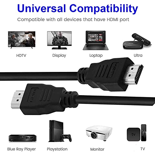 RODMED HDMI Cable 4K High Speed HDMI Cord 10.2 Gbps with Ethernet Support 4K,24Hz for All HDMI Devices, Laptop, Computer, UHD TV, Monitor, Xbox 360, PS4, PS5, Gaming Console (1.5 Meter/ 5 Feet) 3 41KmJNA1aLL
