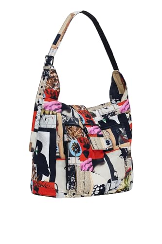 Cabas Desigual BAG_AURIA_COLLAGE_L femme aux finitions de matériau premium