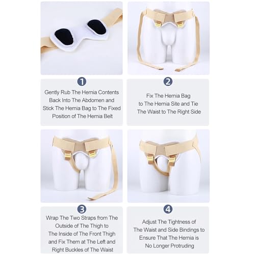 Faja para Hernia Inguinal con 4 Almohadillas de Compresión miniatura 7