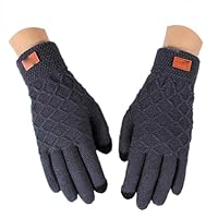 Générique Gloves Femme Homme Hiver Chauds Pour Hommes Tricotés Douces Gants Coupe-Vent Thermiques Tactiles Gloves Anti Froid Randonnée Course À Pied En Extérieur