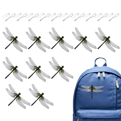 Clip a libellula, decorazione 3D a forma di libellula decorativa da giardino, per giardinaggio, cortile, balcone, terrazza, cortile, , esterni, interni ed esterni