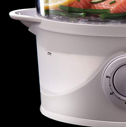 Russell Hobbs 21140 3-Tier Food Steamer, 800 W, 9 Litre, White Second Image