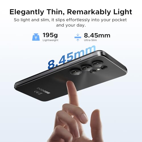 DOOGEE Note56X Pro Android 16 Unlocked Phones with Gemini AI,6150mAh Battery Cell Phone,32GB+128GB/2TB,6.56"HD+90Hz,Dual SIM Octa Core Smartphone,8.45mm Ultra-Slim,13MP+8MP,Widevine L1/NFC/OTG/Face ID - Image 4