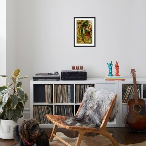 Art.com Wall Art Print Quetzal on Black Frame by F.W. Kuhnert, 17" x 23" by ART.COM - Used condition - Image 2