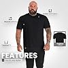 Beer Belly 6-Pack T-Shirts for Big Men | Black, Khaki, Navy, Carbon, Buttery Soft Cotton-Poly Blend | Premium Crew Neck Mens T-Shirts Multipack #1