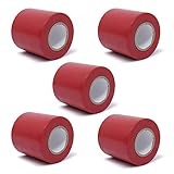 gws PVC-Elektro Isolierband | Universell einsetzbares professionelles Klebeband | Für den Innen- und Außenbereich | Weich-PVC und Naturkautschukkleber RESTPOSTEN (5, rot | 10 m x 50 mm)
