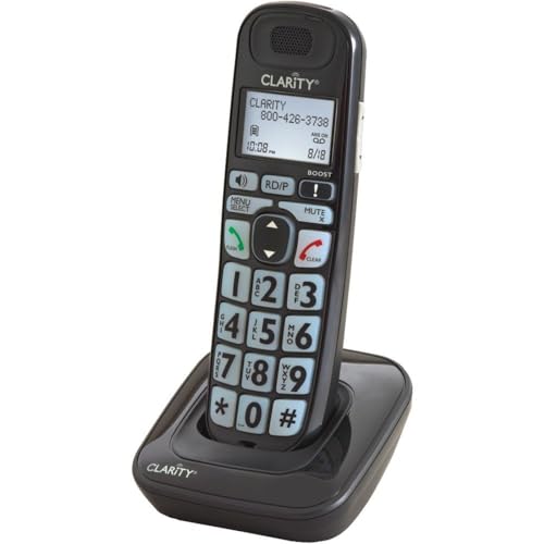 Teléfono fijo Clarity 52703P negro con accesorio miniatura 2