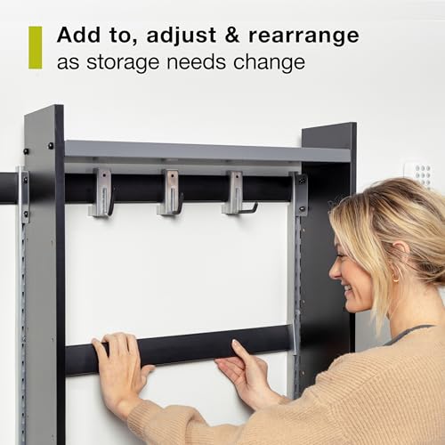 Image of Rubbermaid FastTrack 24 Inch Rail 2-Pack Set, Garage Organization