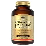 Solgar Omega Mix - 60 perle softgels - Integratore alimentare con olio di pesce, olio di semi di lino e olio di borragine, fonti di Omega-3, Omega-6 e Omega-9