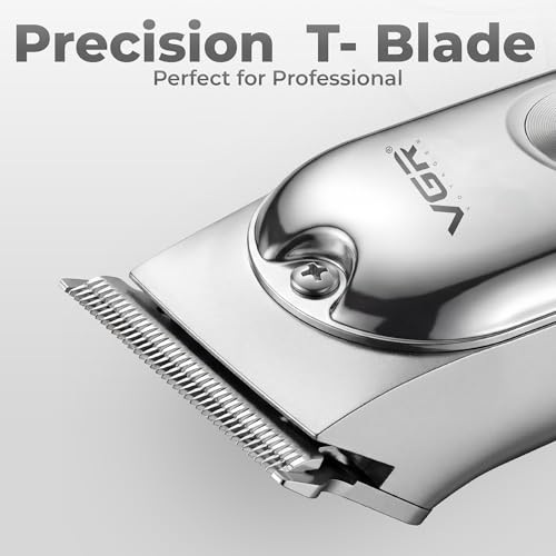 Image of VGR V-071 Professional Beard Trimmer For Men, 2X Fast Charging, USB Type C, 120 Min Runtime, Hair Trimmer, Shaving Machine, Cordless Beard, 3 length Settings, 1 Year Warranty (Silver)