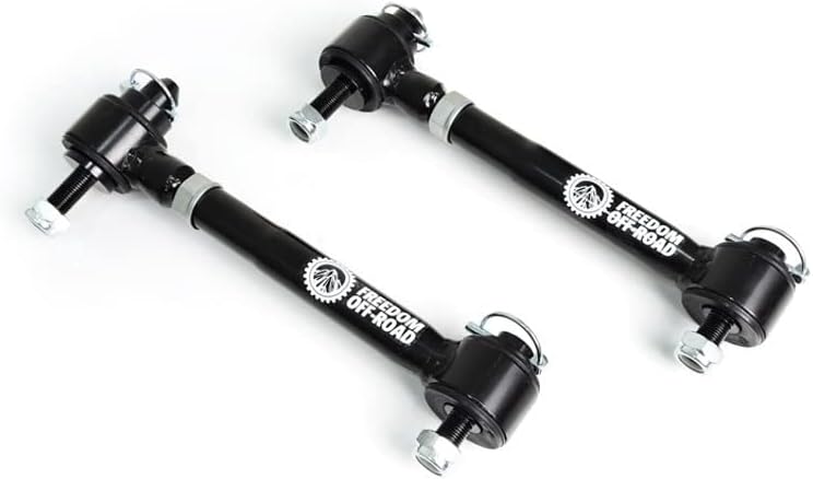 Freedom OffRoad 2.5-6" Lift Adjustable Front End link Disconnect Compatible With 2007-2017 Jeep Wrangler / 2018 JK