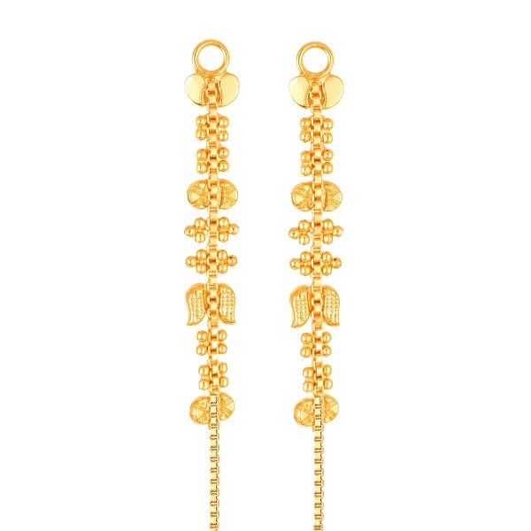 Vivastri's 1Gram Gold Plated Kanchain Ear Chain Earcuff for Alloy Ear Thread-VIVA1031KC-image-29