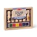 Melissa & Doug Happy Handles Wooden Stamp Set: 6 Stamps and 6-Color Stamp Pad