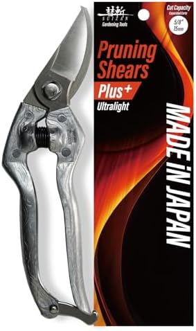 SUIZAN Bypass Pruning Shears 8.3” Plus Forged Aluminum Handle - Professional Japanese Hand Pruners Garden Scissors Gardening Tools - Thumbnail 2