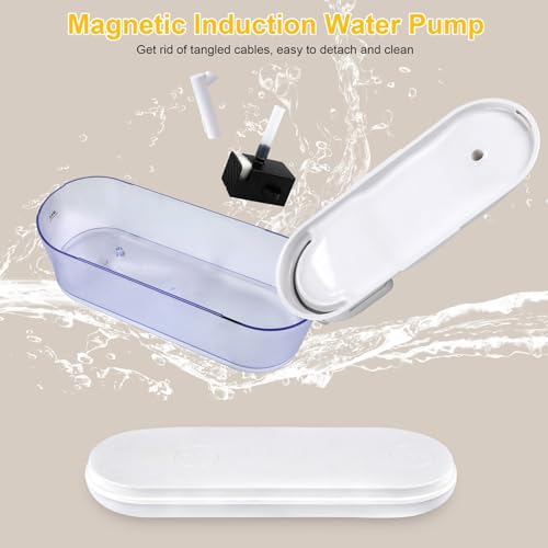 Cat Water Fountain 78oz/2.3L, Pet Water Fountain for Cats Indoor, Ultra Silent Automatic Dog Drinking Dispenser with Smart Indicator Light - Thumbnail 7