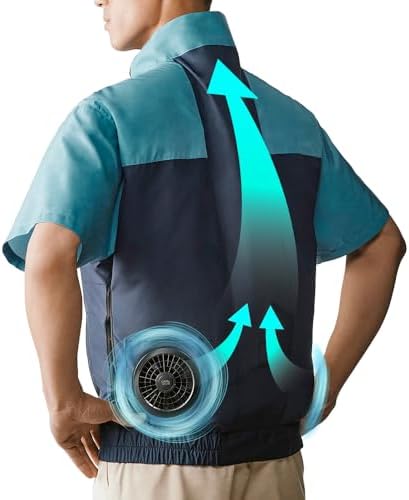 IRIS OHYAMA COOL WEAR XL ファン付きウェア　グリーン Iris Ohyama Coolwear Work Air Conditioning Fan, Attachable to Work