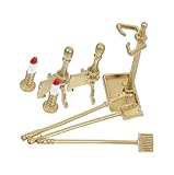 YROHGKPN Chimeneas Realistas Modelo de Juego de Rol Chimeneas Modelo Juguetes para 1:12 Casa de Muñecas Decoración Escena Hogar Juguetes Decoración de la Habitación