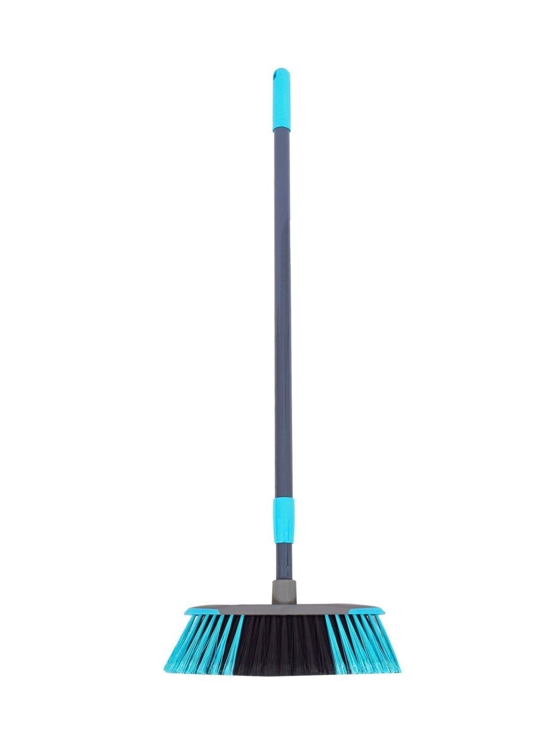 JARDIN202 - Escobas para el Hogar - Antichoque, Mariposa, Dual Acción, Pequeños Espacios y Accesorios con Recogedor y Mango Extensible | Escoba Antichoque + Mango + Recogedor -