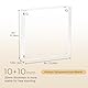 Acryl-Bilderrahmen 15 x 15 cm, transparenter, doppelseitiger, rahmenloser Fotorahmen mit magnetischem, freistehendem Desktop-Acrylrahmen-Display, Lucite-Rahmen mit Geschenkbox, Paket - 1 Stück