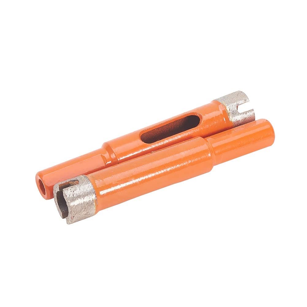 Auniwaig 0.31inch Diamond Hole Saw Drill Core Bit 8mm Hole Opener Straight Round Shank Hand Electric Drill Professional Drill for Concrete Marble Granite Tile Ceramic Cutter Orange 2PCS