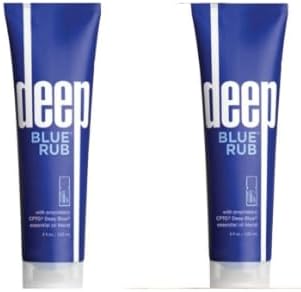 Deep Blue Massage Cream 4 oz (Pack of 2)