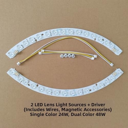Tira de LED Curvada para Ventiladores de Techo 48W Dos Tonos miniatura 2