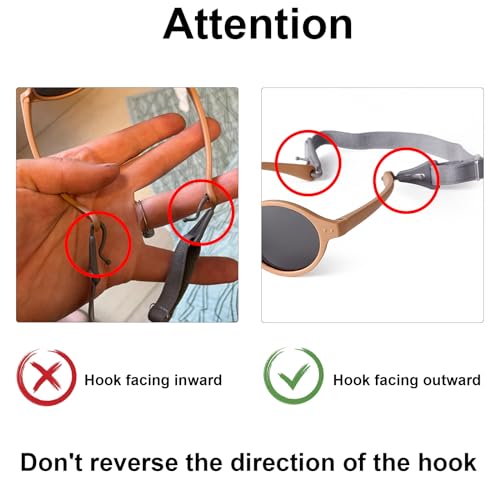 SORVINO Baby Sunglasses with Strap Adjustable TPEE Polarized Flexible Frame for Toddler Girls Boys Age 0-24 Months4