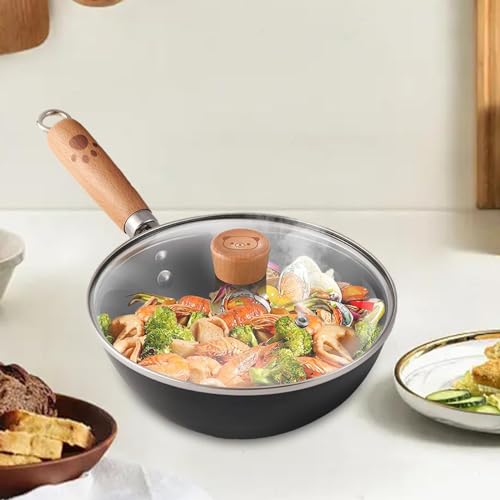 Wok con recubrimiento antiadherente y tapa miniatura 5
