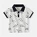 Dinosaur Polo Shirt for Baby Girls Boys Short Sleeve Uniform Clothes Toddler Summer Button Up Dress (GY1, 2-3 Years)