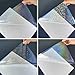 20 Sheets Holographic Sticker Paper A4 Size Vinyl Lamination Stickers Film Waterproof Self Adhesive Transparent Overlay Laminate Sticker Paper Clear Holographic Laminate Sheet for Photo (4 Styles)