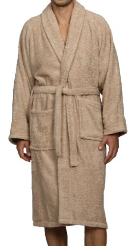 HOMECITY Terry Bathrobes Combed Cotton Terry Cloth Bath Robe for Women Men Luxurious Absorbent2