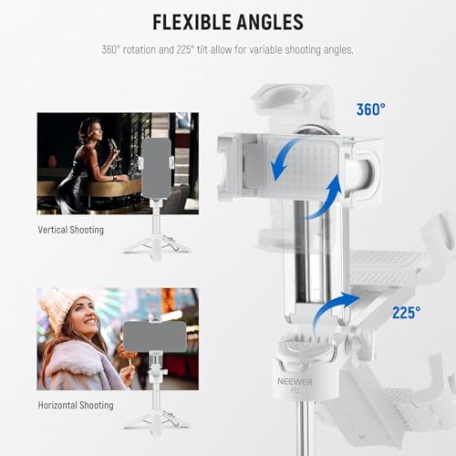 Déclencheur à distance Bluetooth amovible avec trépied de voyage pliable - 4