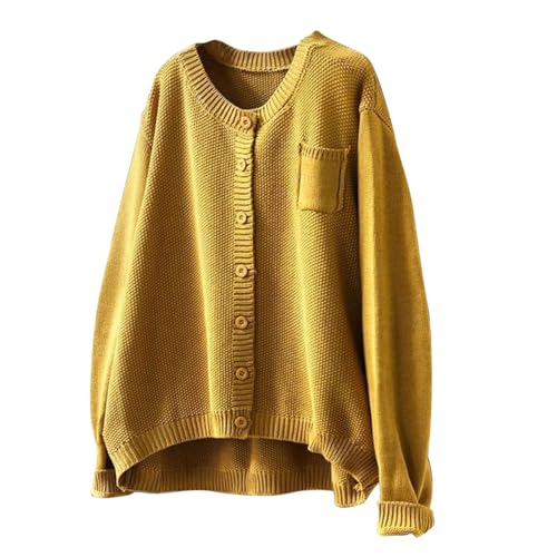 Oversized Sweater for Women Long Sleeve Button Down Solid V Neck Cardigan Tops Knitted Soft Comfy Fall Loose Outfits4
