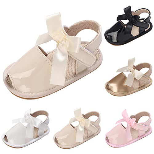 Summer Children Infant Toddler Shoes Girls Sandals Flat Bottom Non Slip Lightweight Fish Mouth Sandals (Pink, 4 Infant)2