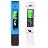 Water Quality Test Meter Pancellent TDS PH EC Temperature 4 in 1 Kit (Blue)
