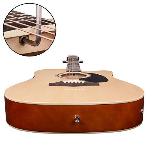 Image of JUAREZ Arpeggio JRA41SP-TLQ-NAT 104.14 cm (41 Inch) Semi-Acoustic Guitar Kit, Thin Line Body, Spruce Top, with 4 Band EQ, Natural
