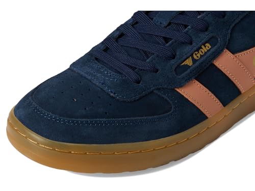 Image of Gola Womens Hawk Suede '86, Navy /Terracotta /Gum, 11, Medium
