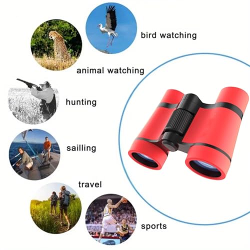 Image of Binoculars for Kids for Age 3-12 Years Boys Girls Shock Proof Toy Outdoor Gift Hunting Folding Small Telescope for Bird Watching Educational Learning Exploration (Pack of 1)