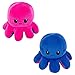 HHSTORE Poulpe Peluche Reversible, Pieuvre Peluche Reversible Geante 80 CM Doudou Pieuvre Reversible Peut Exprimer des émotions, Poupée Plushies pour Famille Amis(Color:Rouge et Bleu)
