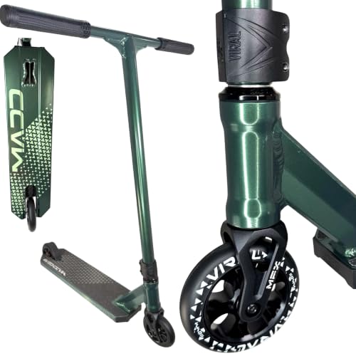 MGP Madd Gear Viral KAOS Extreme Pro Stunt Scooter Freestyle Scooter con cubierta de aluminio, ruedas de 110 mm, rodamientos ABEC 11 y manillar T Bar para trucos y molienda (KAOS H = 87 cm de alto