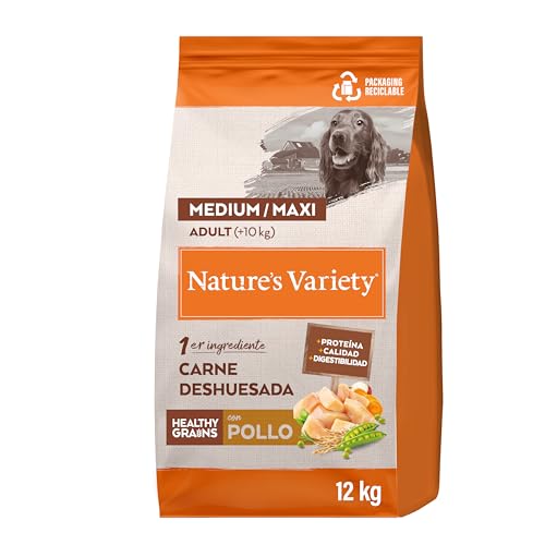 Nature's Variety Healthy Grains Pienso para Perros Adultos con Medianos Y Grandes Pollo - 12kg