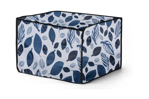 Image of The Furnishing Tree microwave oven cover compatible for IFB 23 Liters Convection 23BC4, Waterproof, Dustproof, Wipeable, Cover Size In CM: (50.8x43.2x35.6), Ditzy Pattern Grey