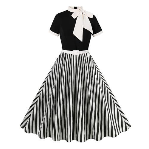 Robe de cocktail vintage d'une coupe impeccable au tombé swing parfait